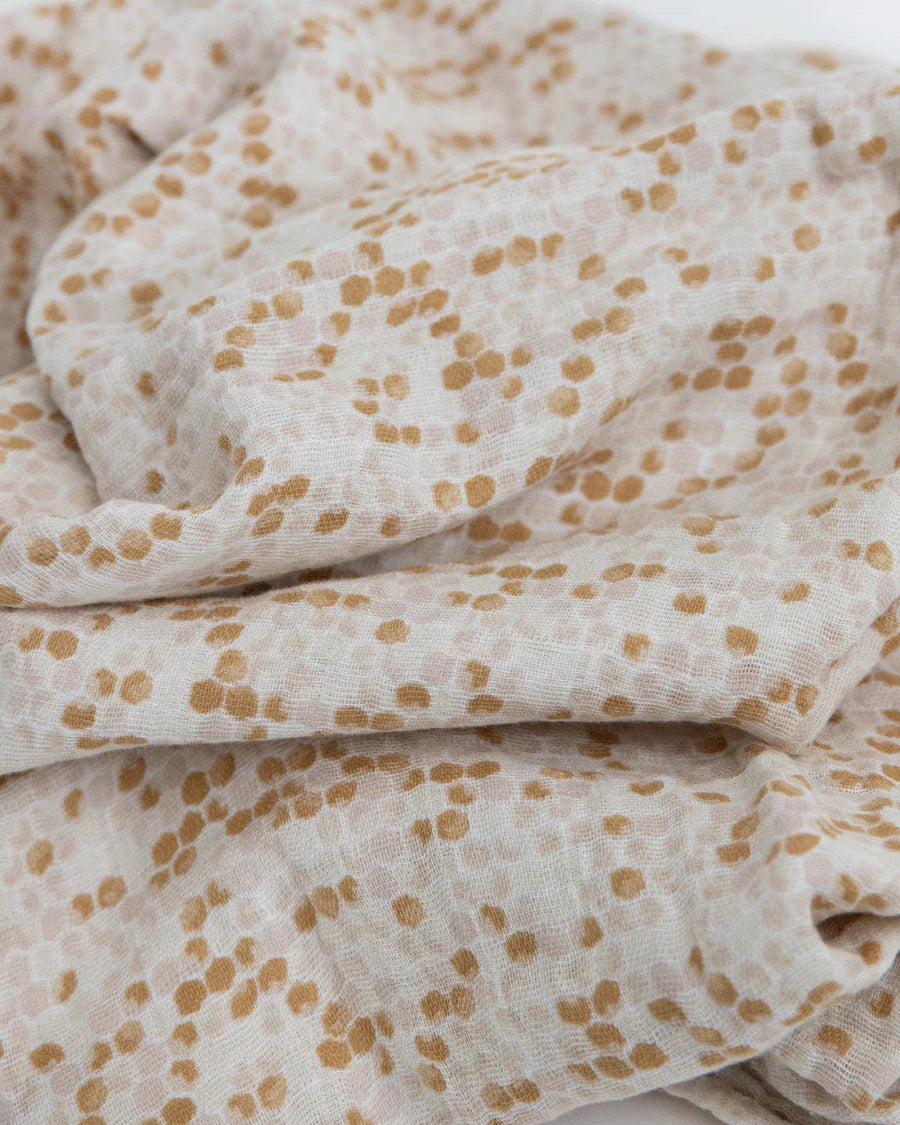 Little Unicorn 3 Pack Cotton Muslin Swaddles (Garden Bees)