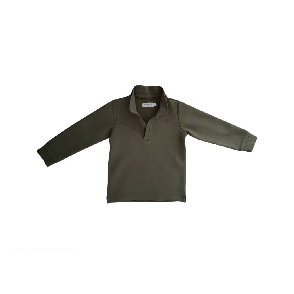 Jubee & Co Louis L/S Polo (Olive Green)