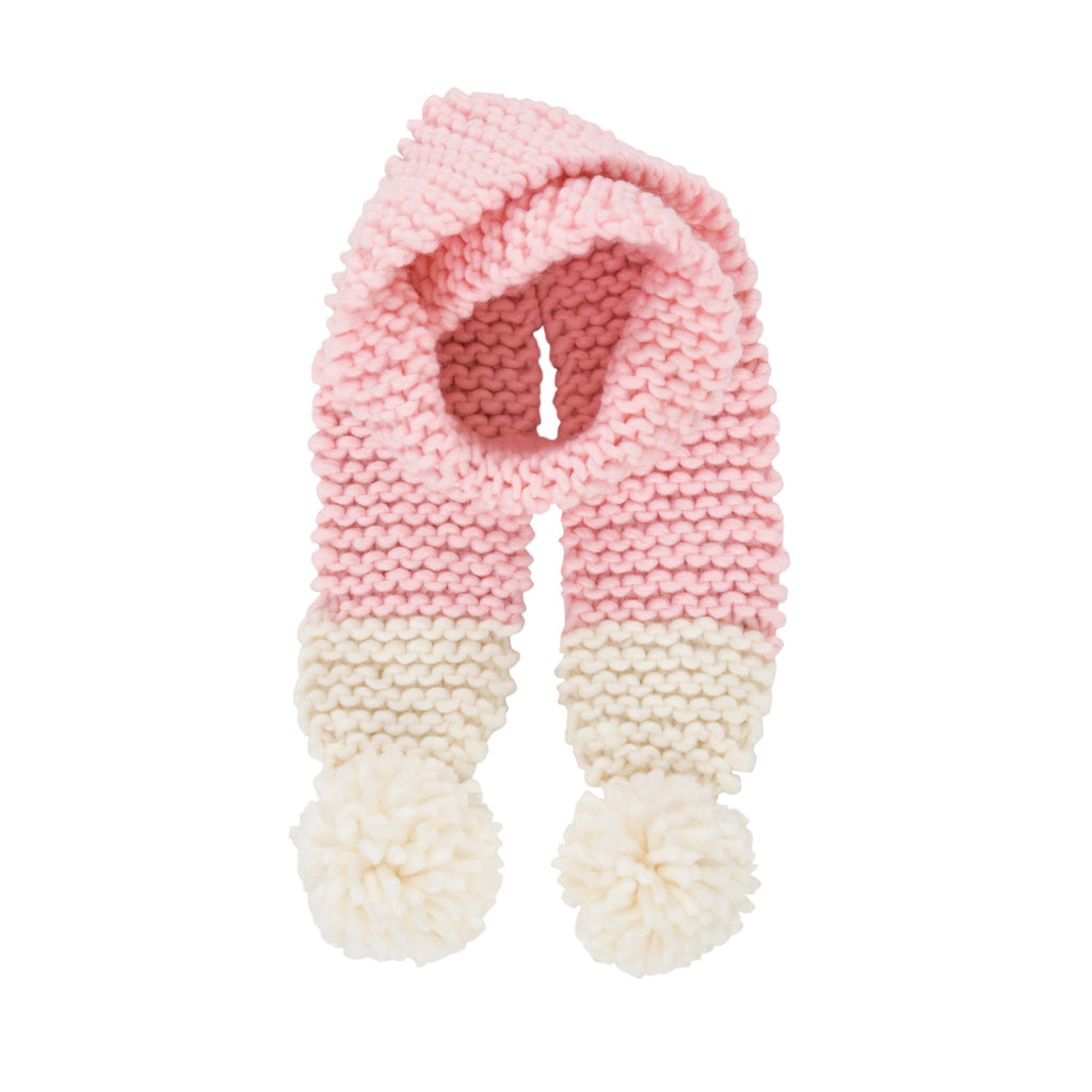 acorn traveller chunky scarf in pink