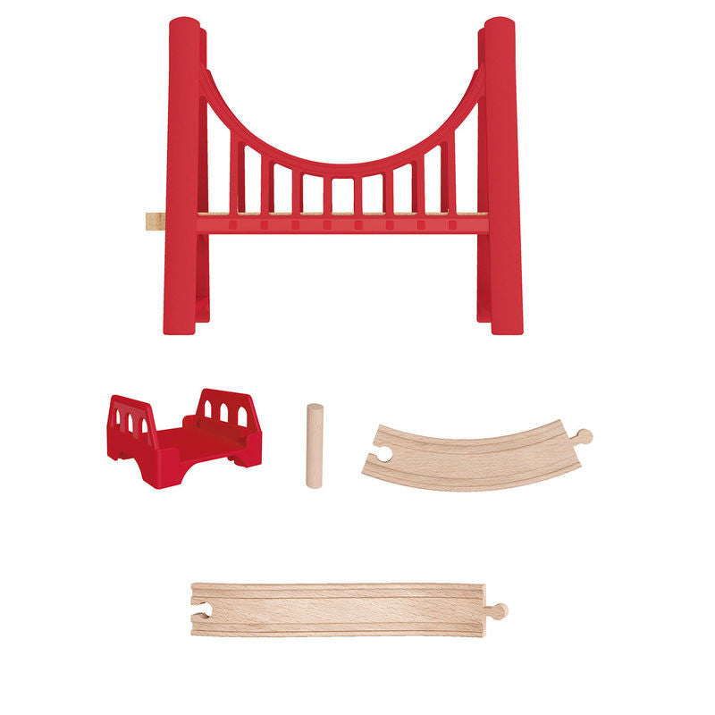 hape extended double suspension bridge