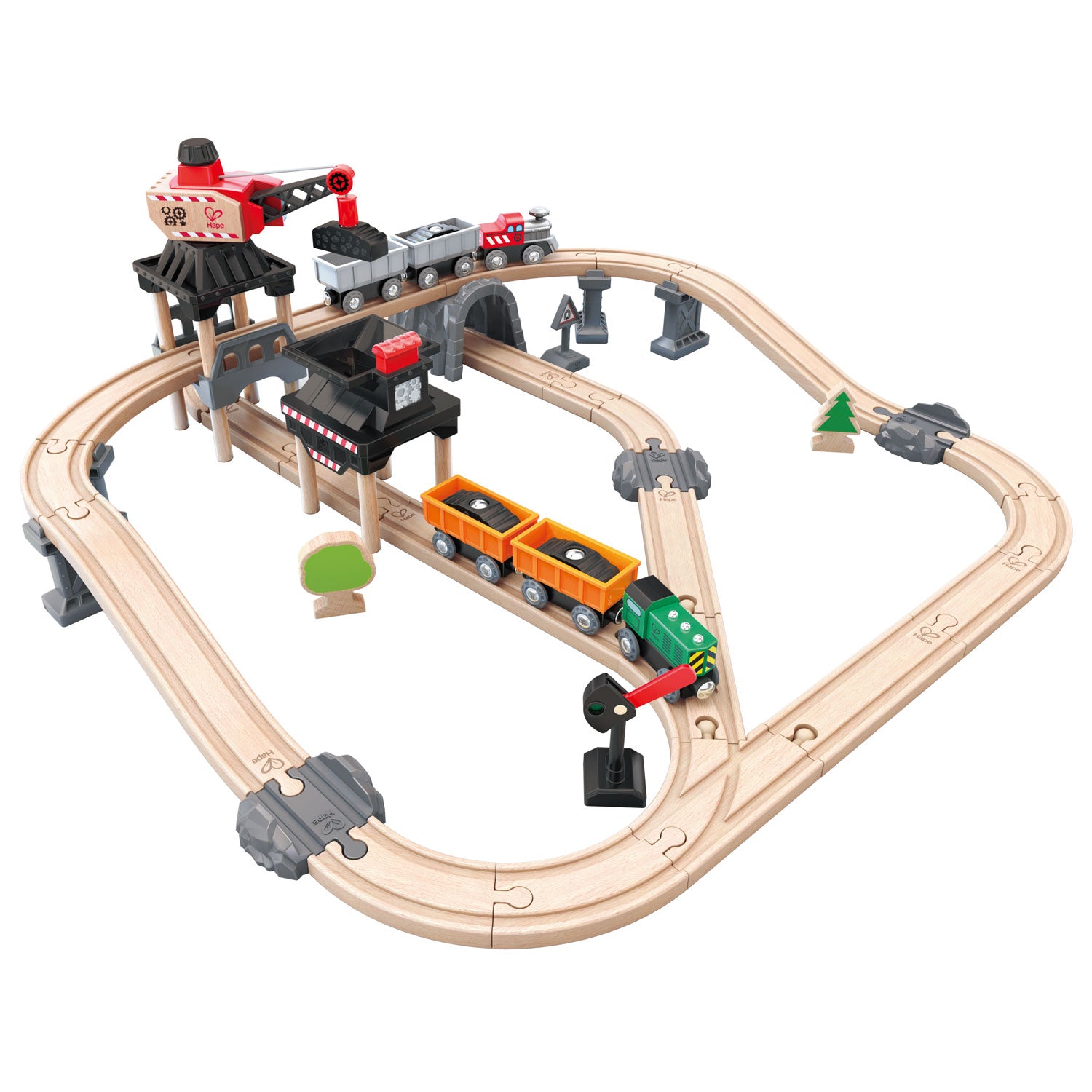 hape mining loader railway set