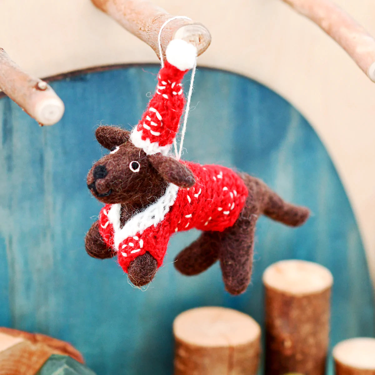 tara treasures felt christmas ornament