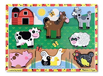 melissa & doug chunky puzzle farm animals