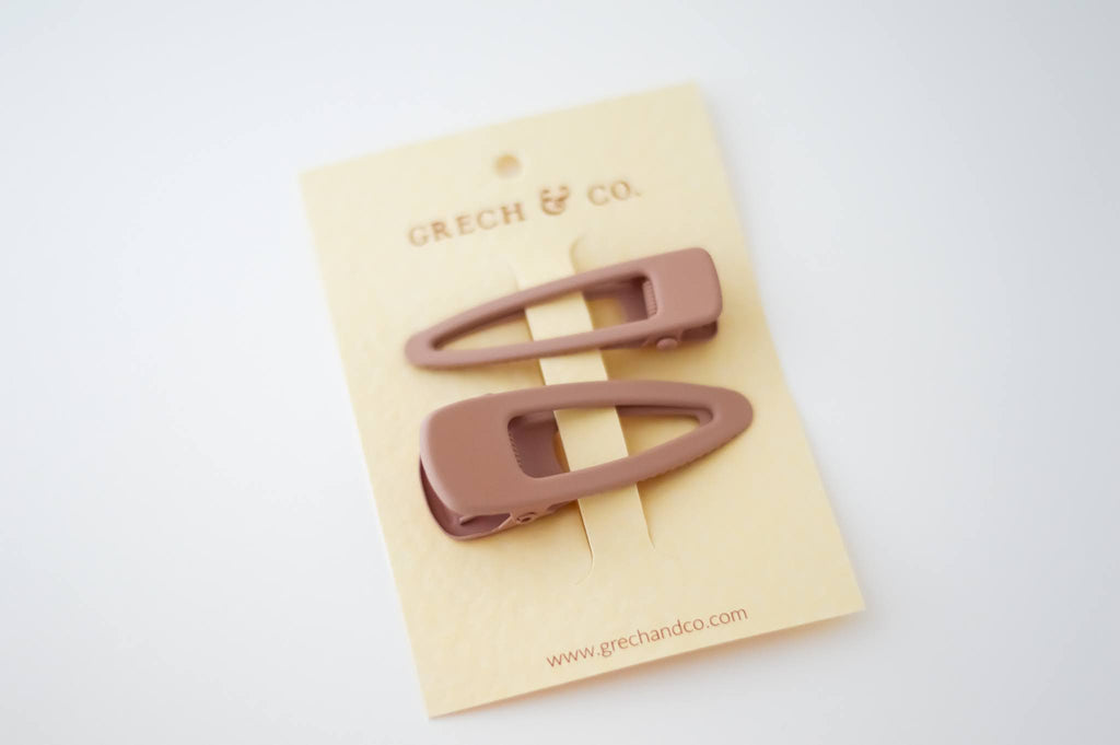 grech & co hairclips set of two in shell