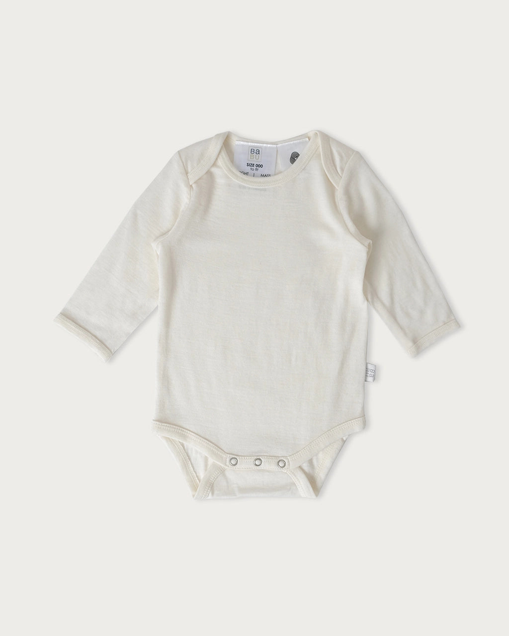 Babu Merino L/S Bodysuit (Cream)