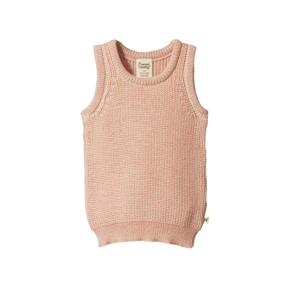 Nature Baby Merino Vest (Rose Dust)