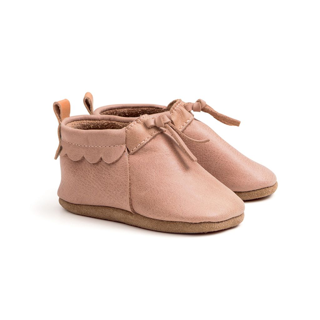 Pretty Brave Moc Baby Shoes (Dusky Pink)
