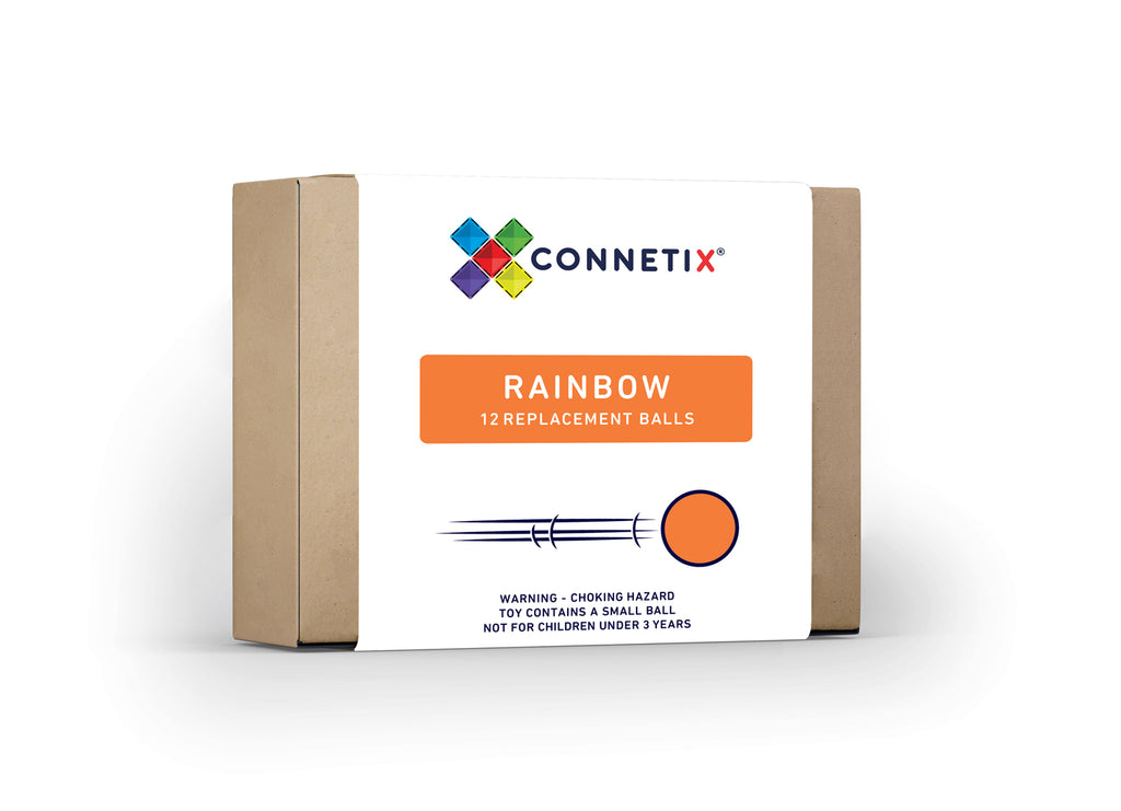 connetix tiles replacement ball pack in rainbow colours