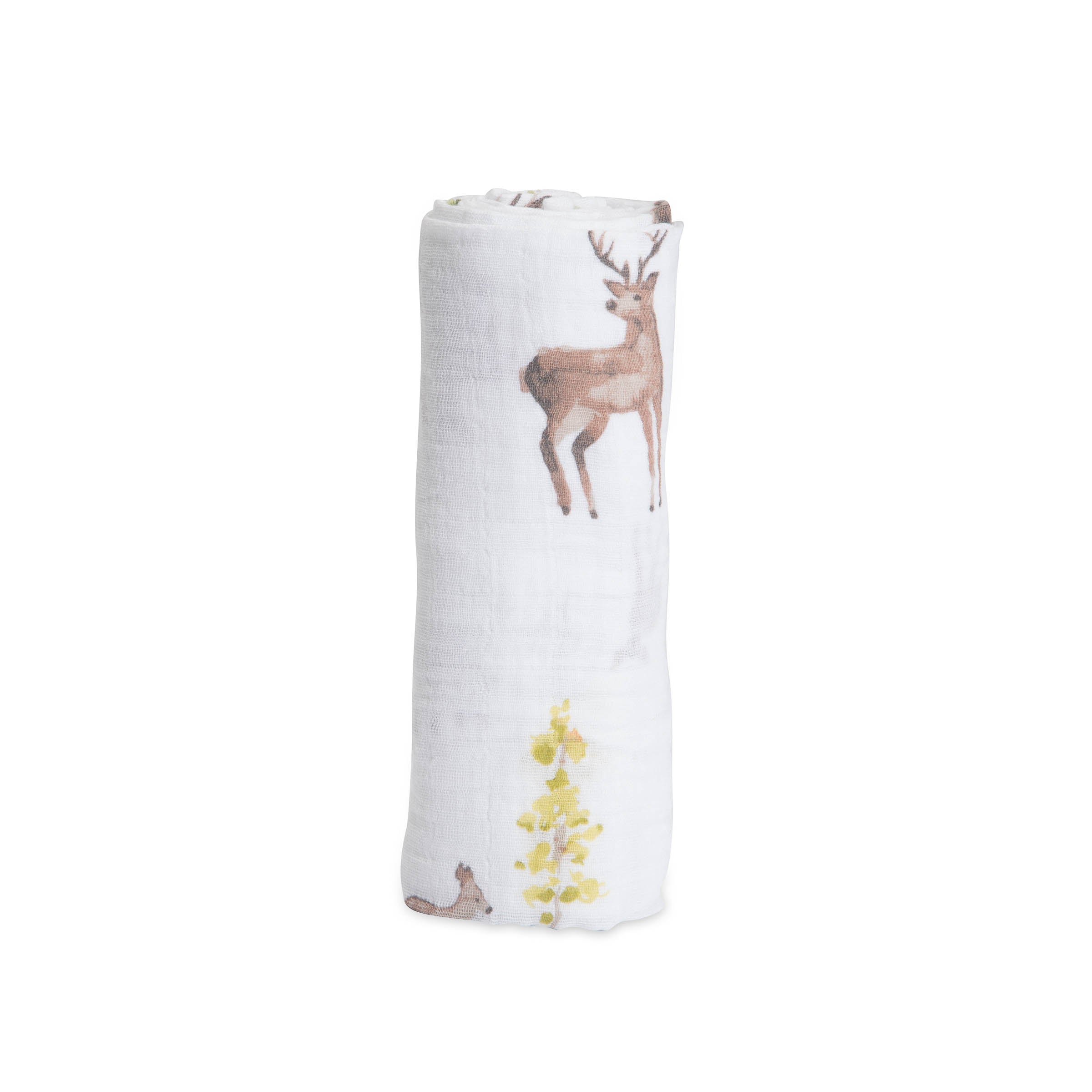 little unicorn cotton muslin swaddle oh deer