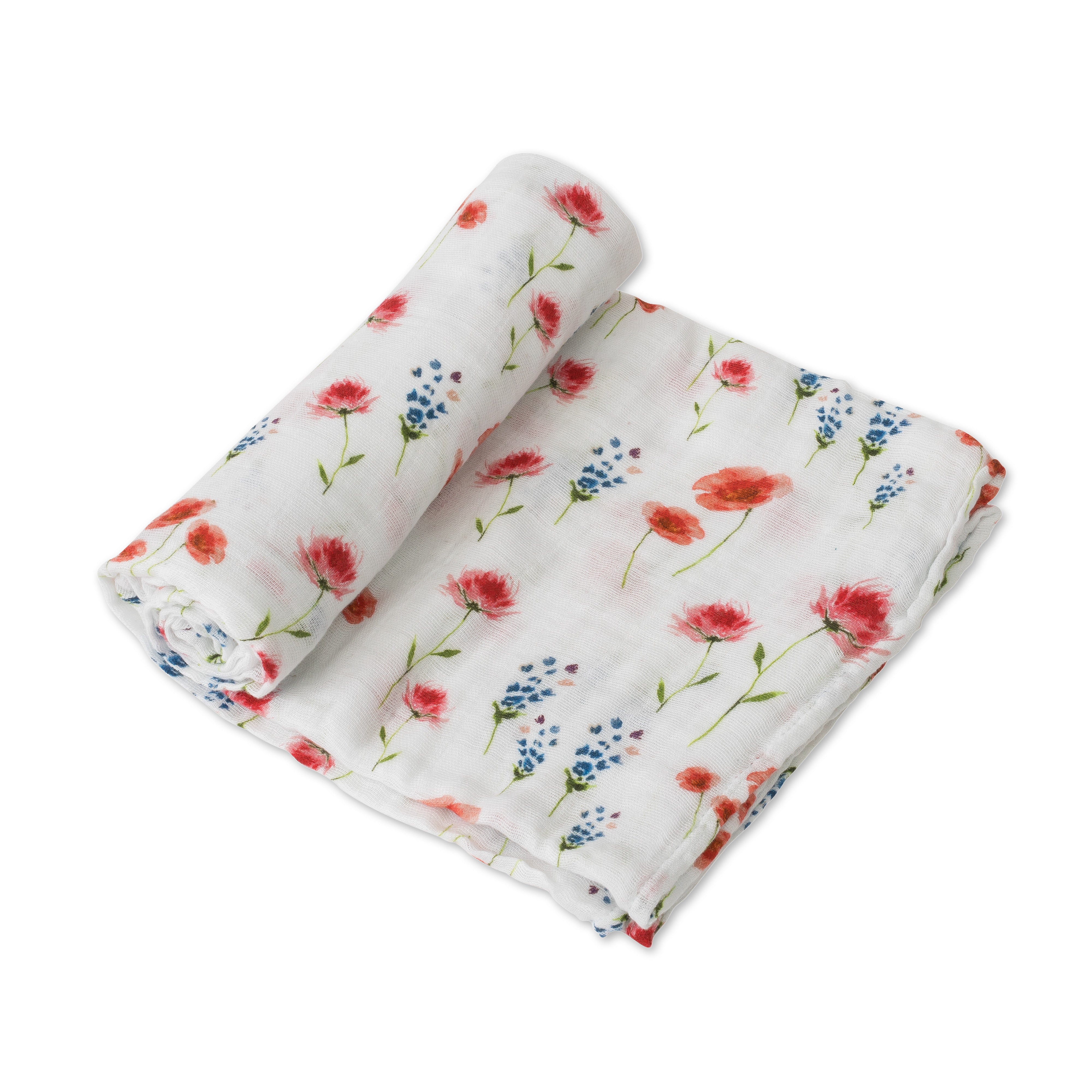 little unicorn cotton muslin swaddle in wild mums