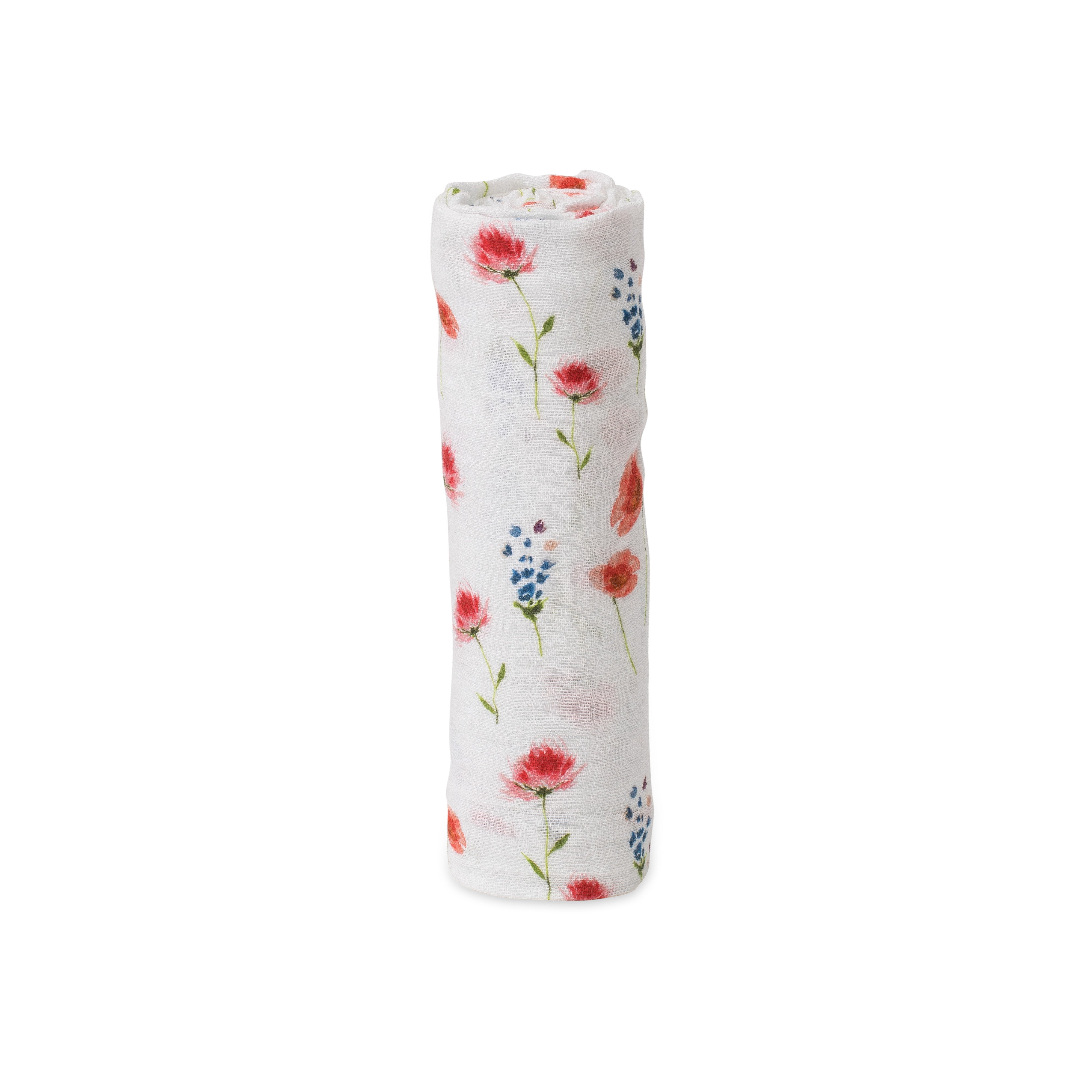 little unicorn cotton muslin swaddle in wild mums