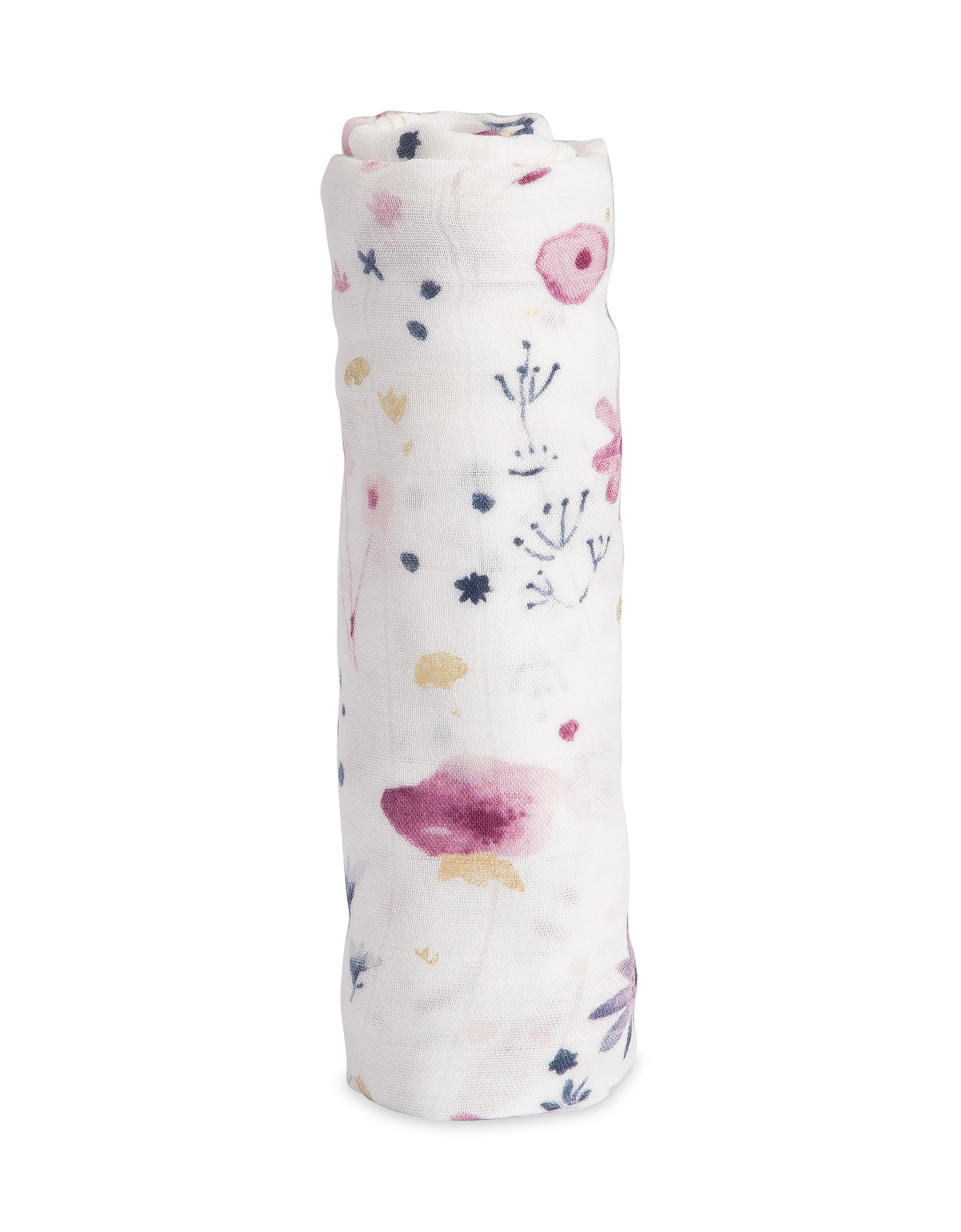 little unicorn deluxe muslin swaddle in fairy garden
