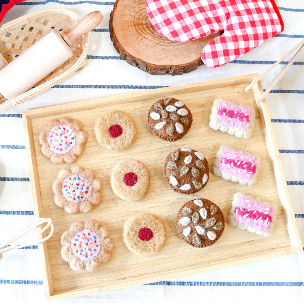 Tara Treasures Felt Iced Vovo Biscuits (Set of 3)