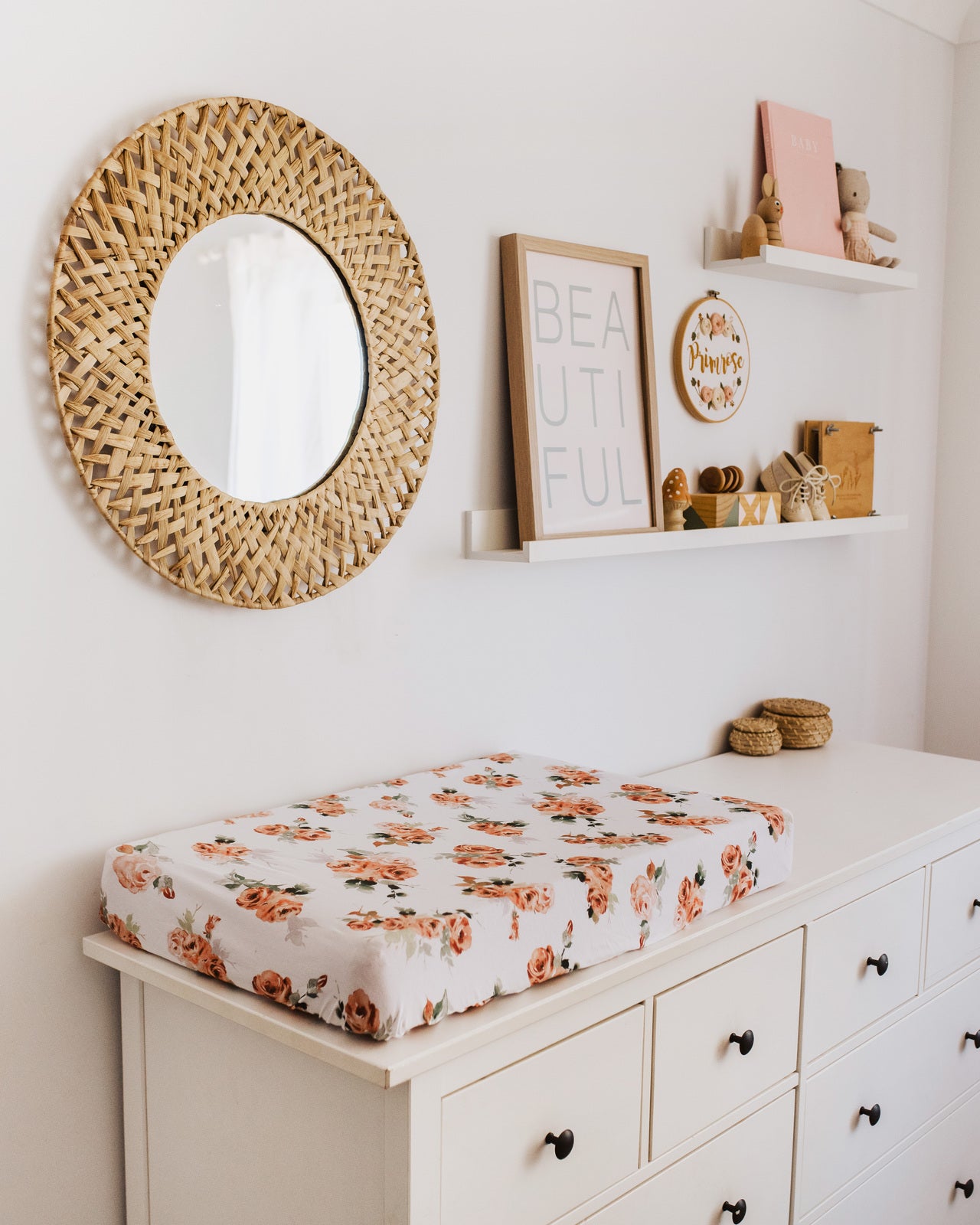Snuggle Hunny Kids Bassinet Sheet (Rosebud)
