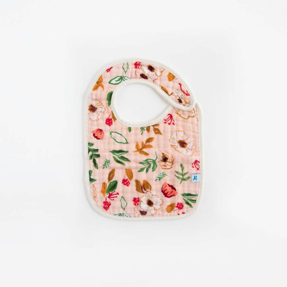 Little Unicorn Cotton Muslin Classic Bib 3 Pack (Vintage Floral)