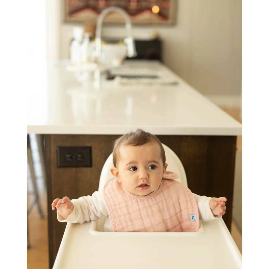 Little Unicorn Cotton Muslin Classic Bib 3 Pack (Rose Petal)