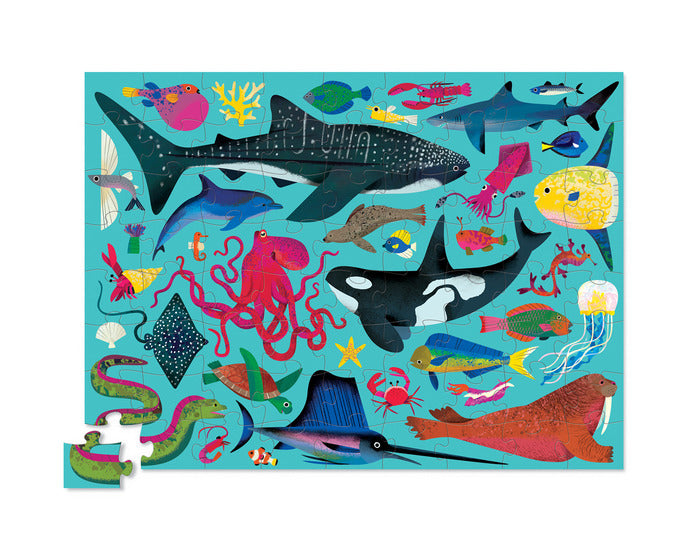 crocodile creek sea animals 72 piece puzzle