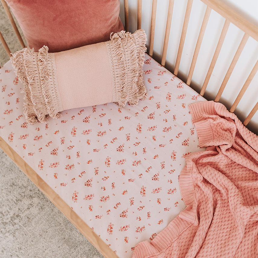 Snuggle Hunny Kids Fitted Cot Sheet (Esther)