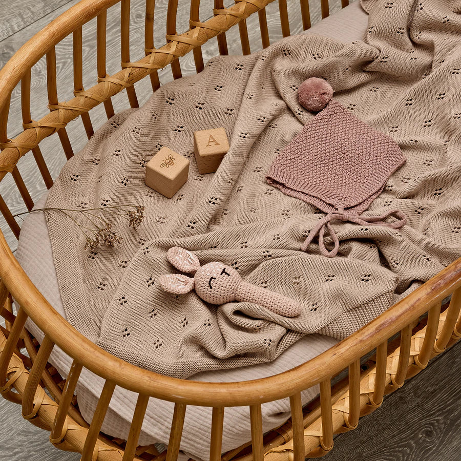 OTD Crochet Bunny Rattle (Sand)