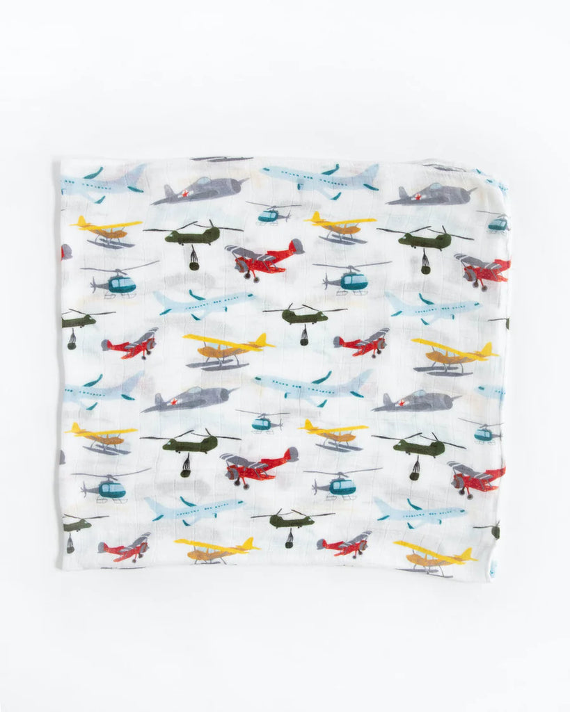 Little unicorn 2 Pack Deluxe Muslin Swaddles (Airshow)