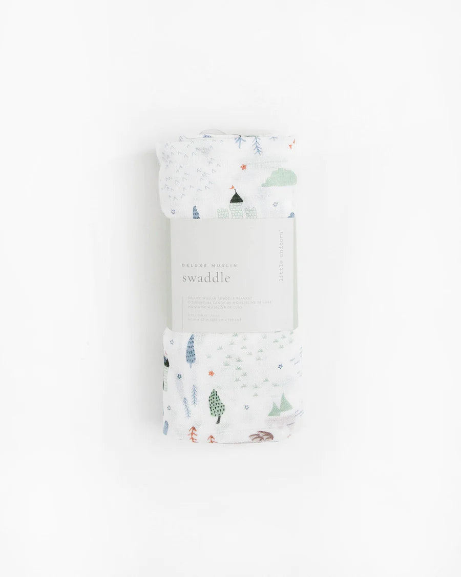 Little Unicorn Deluxe Muslin Swaddle (Dragon Days)
