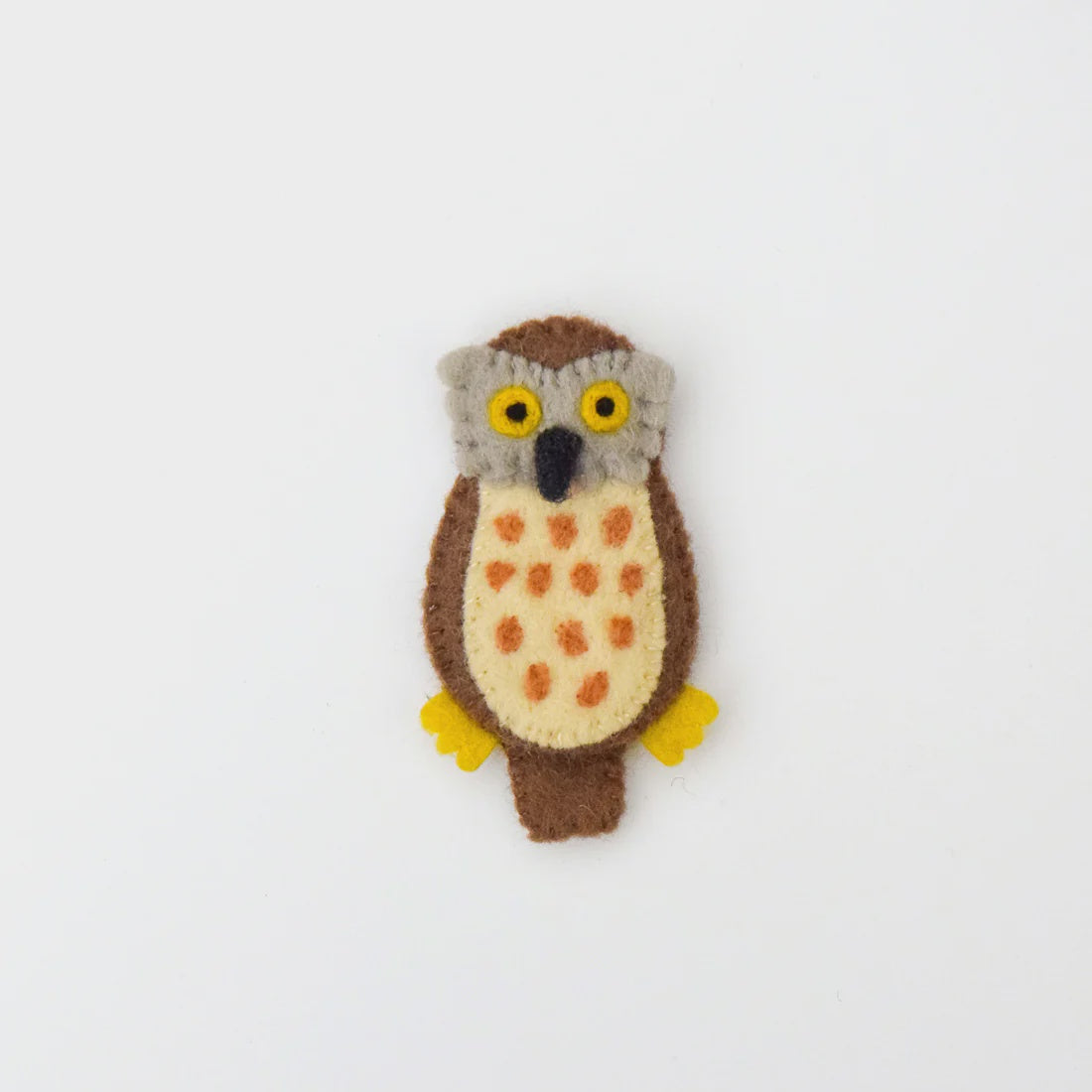 Tara Treasures Felt Barking Owl Finger Puppet