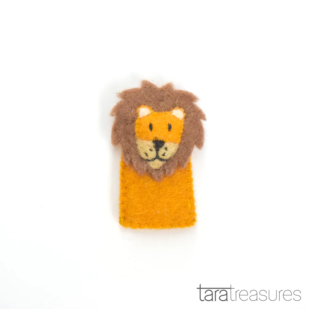 Tara Treasures Felt Lion Finger Puppet