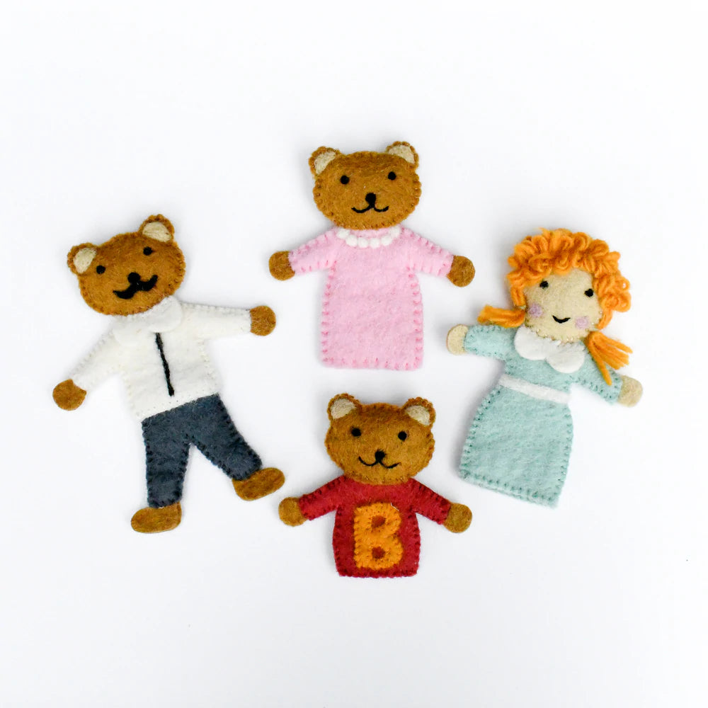 Tara Treasures Finger Puppet Set (Goldilocks and the Three Bears)