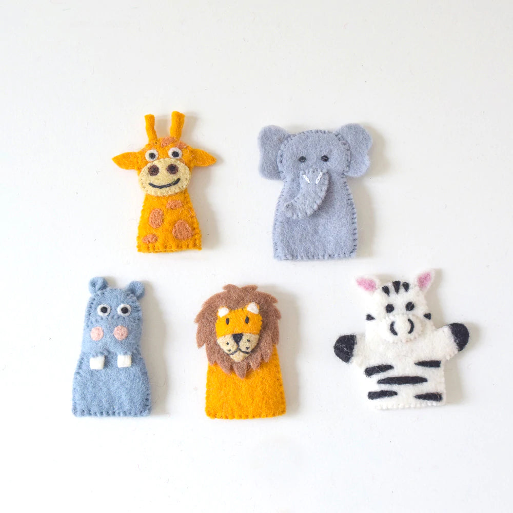 Tara Treasures Finger Puppet Set (Safari Animals)