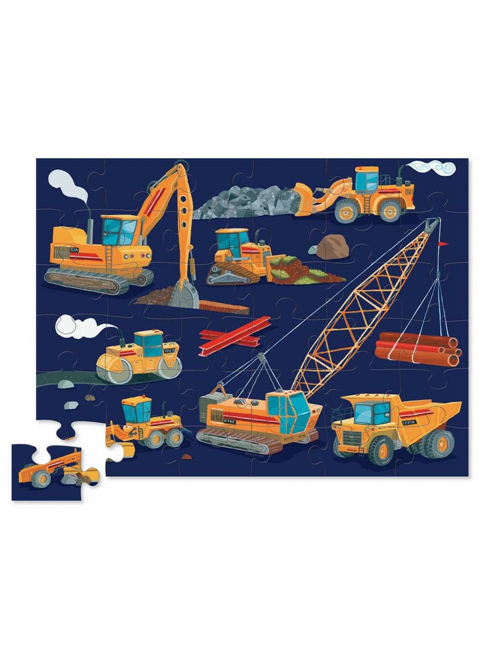Croc Creek 36 Pce Floor Puzzle (Construction Zone)