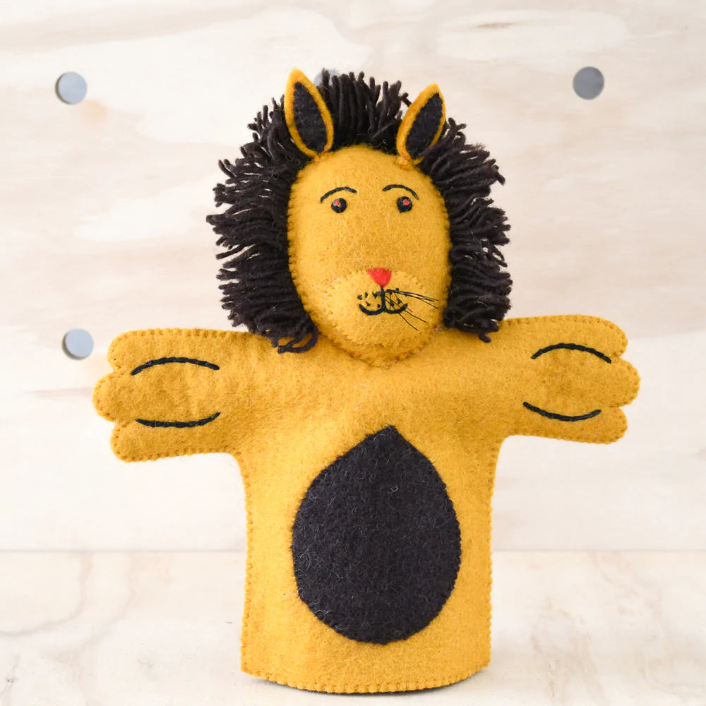Tara Treasures Felt Lion Hand Puppet