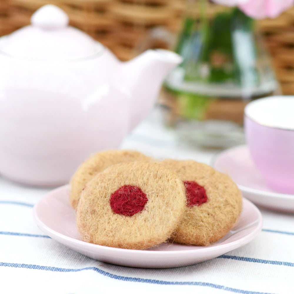Tara Treasures Felt Jam Drop Biscuits (Set of 3)