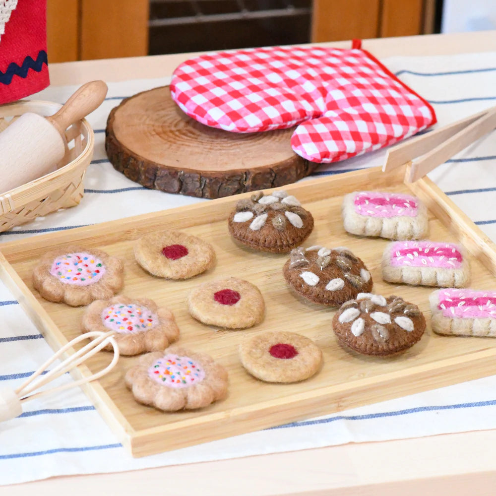 Tara Treasures Felt Jam Drop Biscuits (Set of 3)
