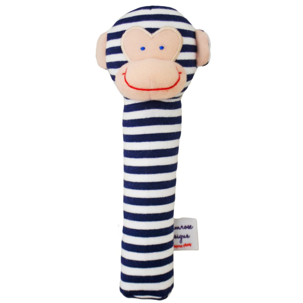 Alimrose Monkey Squeaker (Navy Stripe)