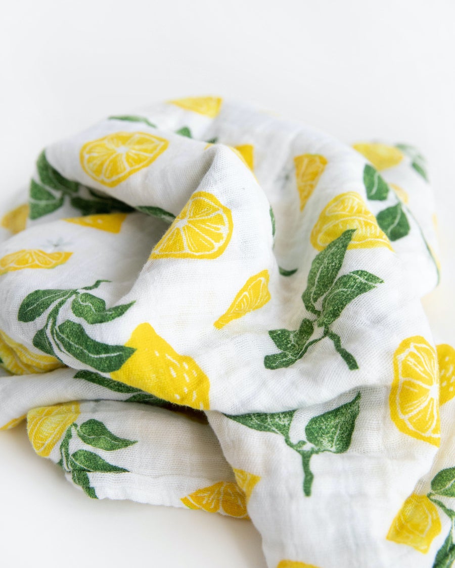 Little Unicorn Cotton Muslin Swaddle (Lemon Drop)