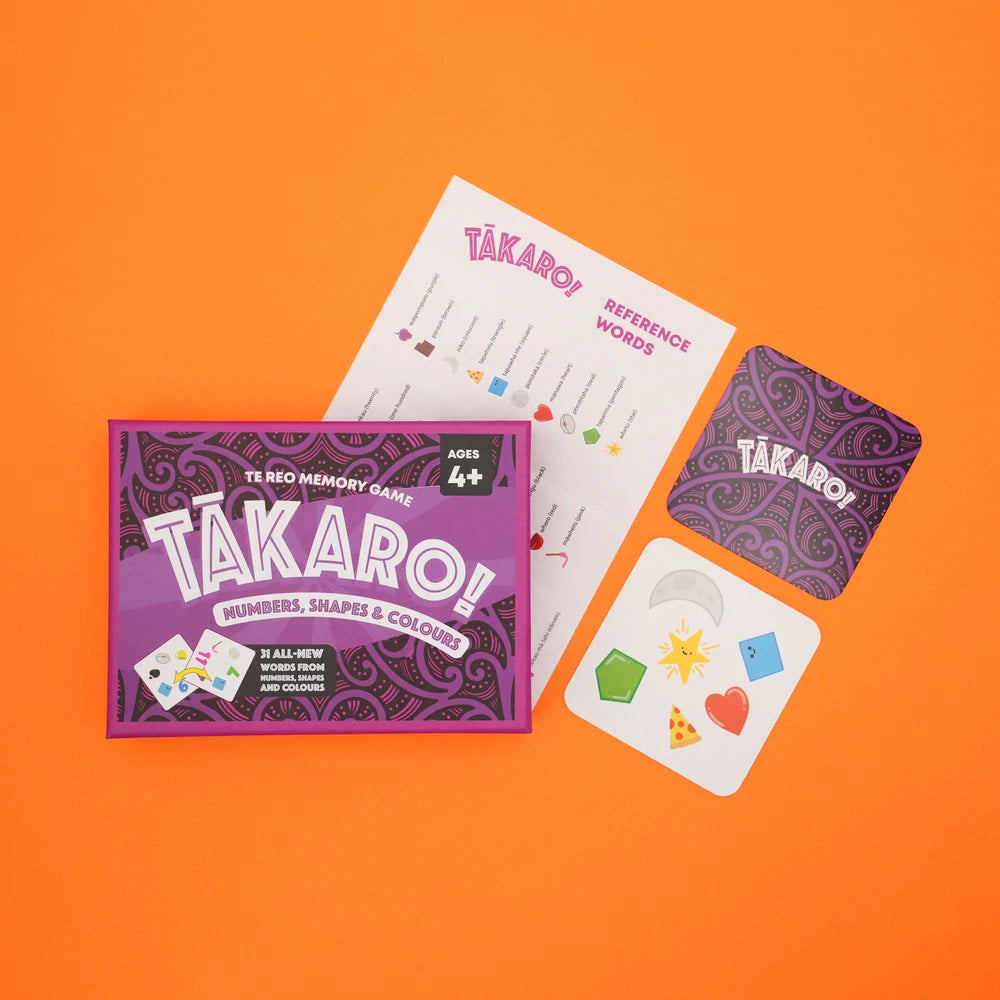 Takaro Te Reo Memory Game (Numbers, Shapes + Colours)