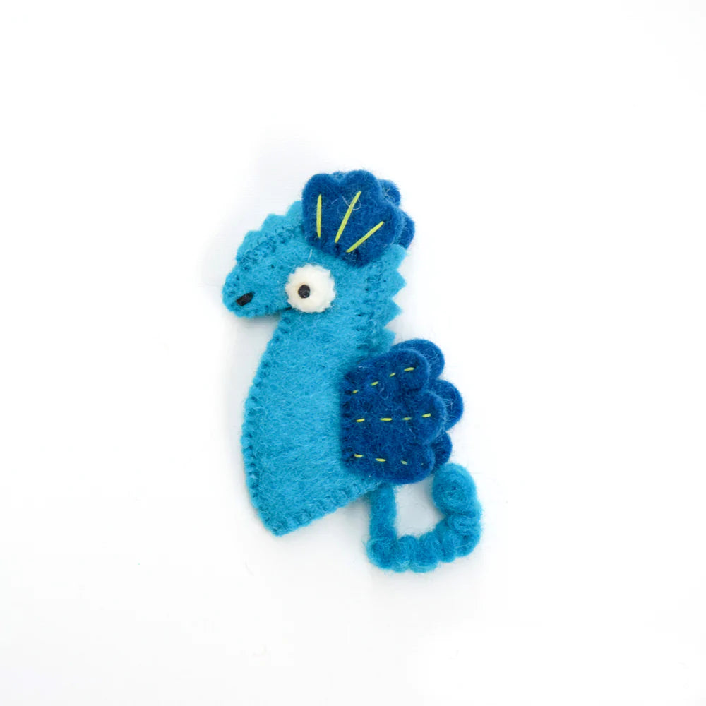 Tara Treasures Felt Seahorse Finger Puppet