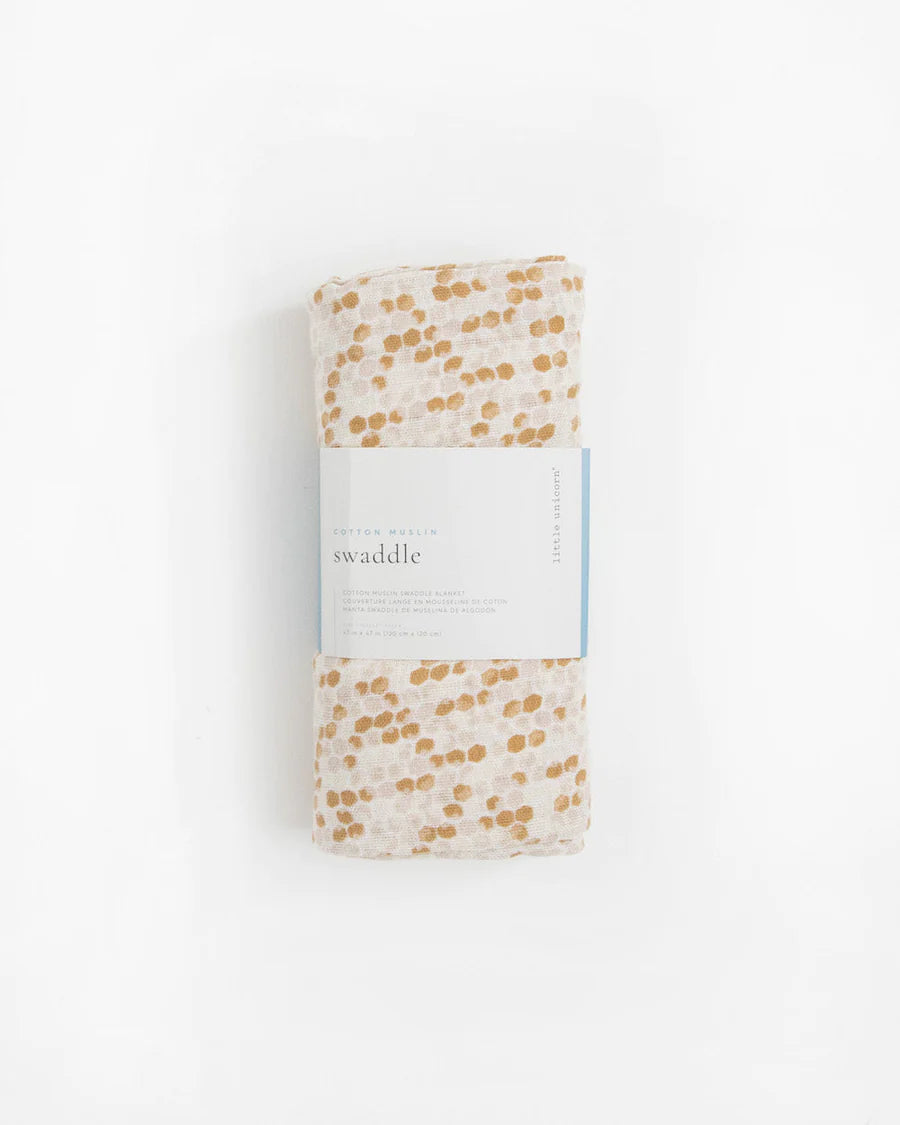 Little Unicorn Cotton Muslin Swaddle (Honeycomb)