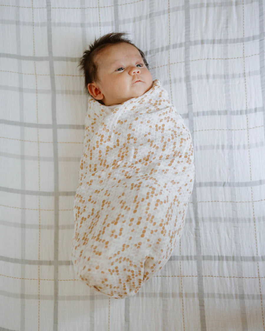 Little Unicorn Cotton Muslin Swaddle (Honeycomb)