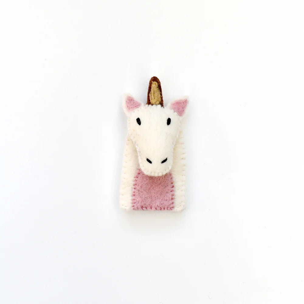Tara Treasures Felt Unicorn Finger Puppet