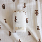 Fledge & Thread Muslin Swaddle Wrap (Teddy Bear)