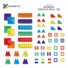 Connetix Tiles 102 Piece Creative Pack (Rainbow)