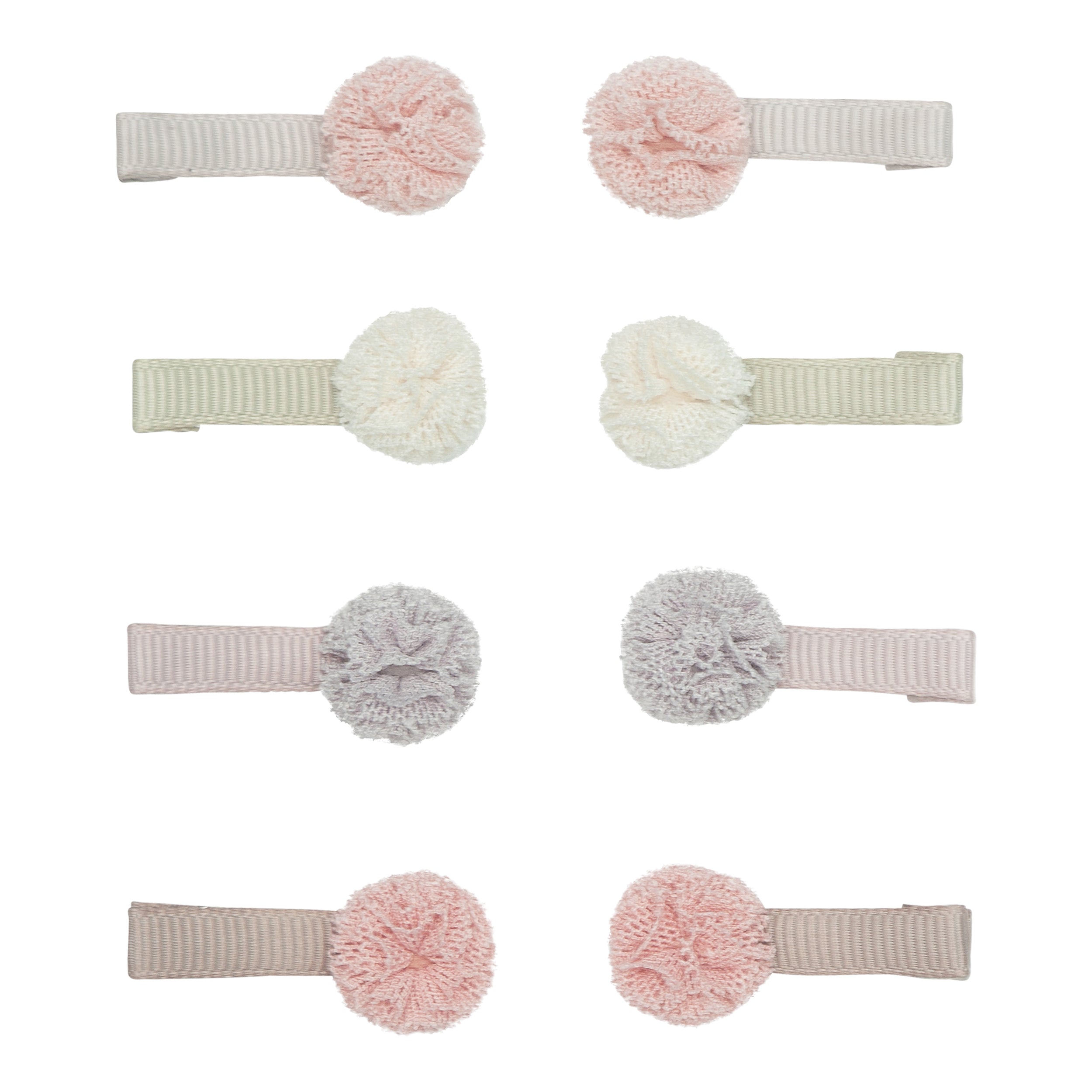 Mimi & Lula Mini Tulle Pom Pom Clips Set (Swan Lake)
