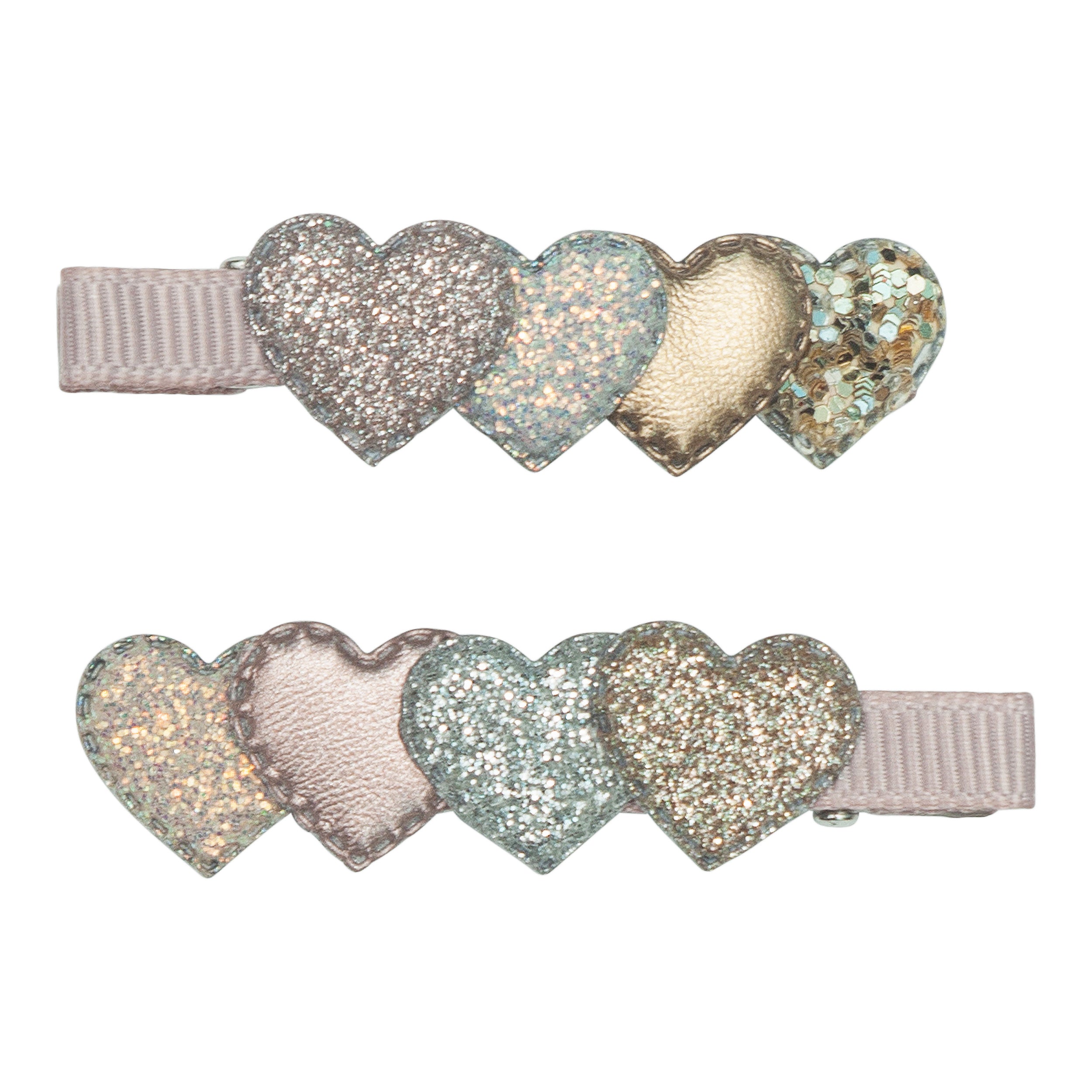 Mimi & Lula Layered Heart Clips Set (Swan Lake)