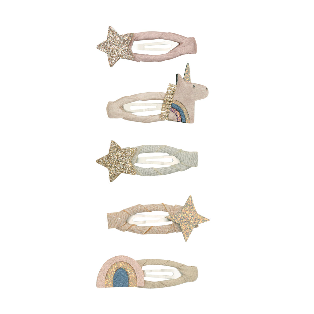 Mimi & Lula Celeste Unicorn Mini Clic Clac Clips Set