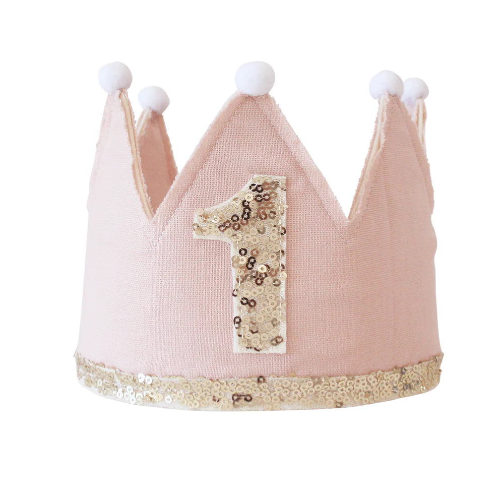 Alimrose 1st Birthday Crown (Pink)