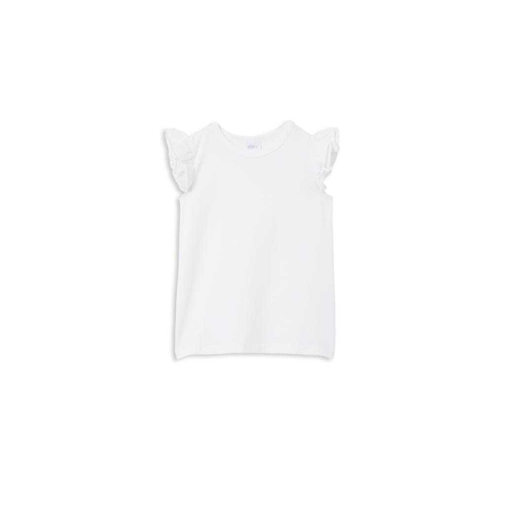 Milky Detail Tee (White)