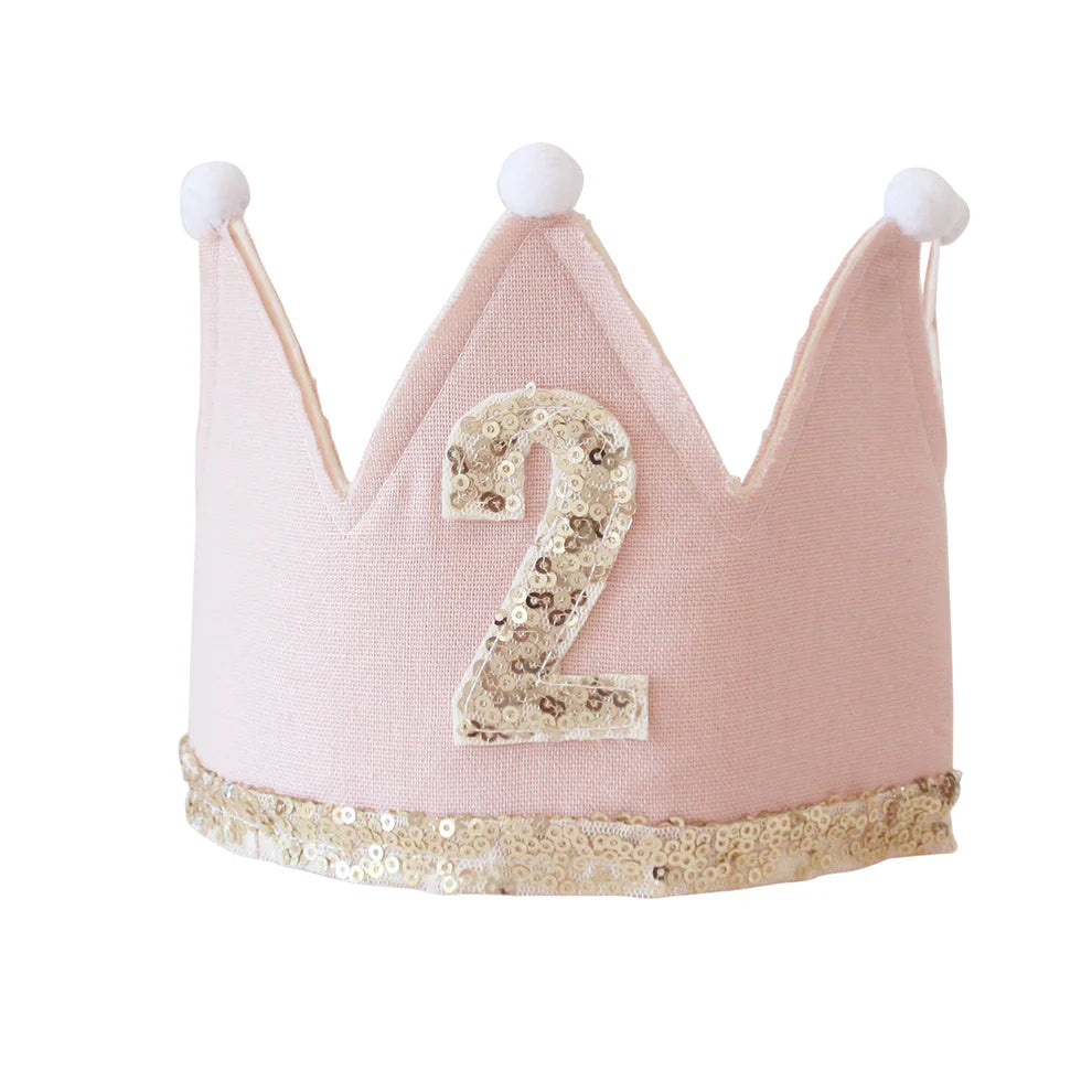 Alimrose 2nd Birthday Crown (Pink)