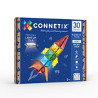 CONNETIX Magnetic Tiles 30 Piece Light Rocket Pack