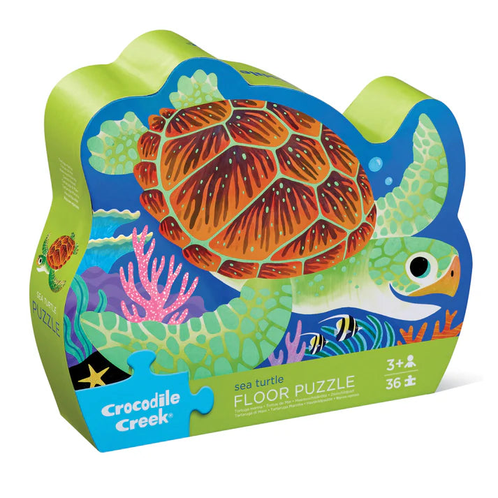 Croc Creek 36 Pce Floor Puzzle (Foil Sea Turtle)